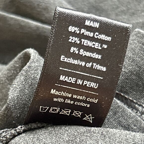 Public Rec Shirt Mens Small Charcoal Gray Hooded Performance Pima Cotton Tencel - Picture 5 of 9